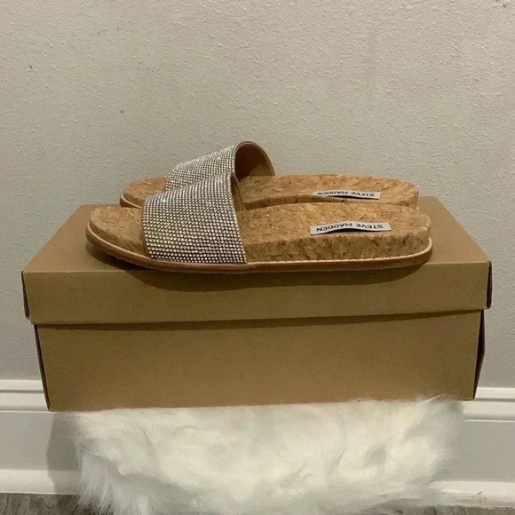 Steve Madden Diya Rhinestones Sparkly Sandals - Picture 5 of 6